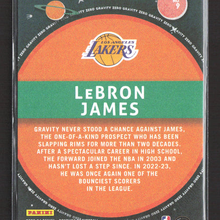 2023 Panini Donruss Zero Gravity LeBron James #9