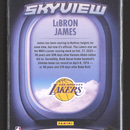 2023 Panini NBA Hoops Skyview LeBron James #7