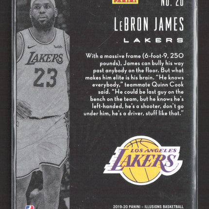 2020 Panini Illusions Basketball LeBron James #20