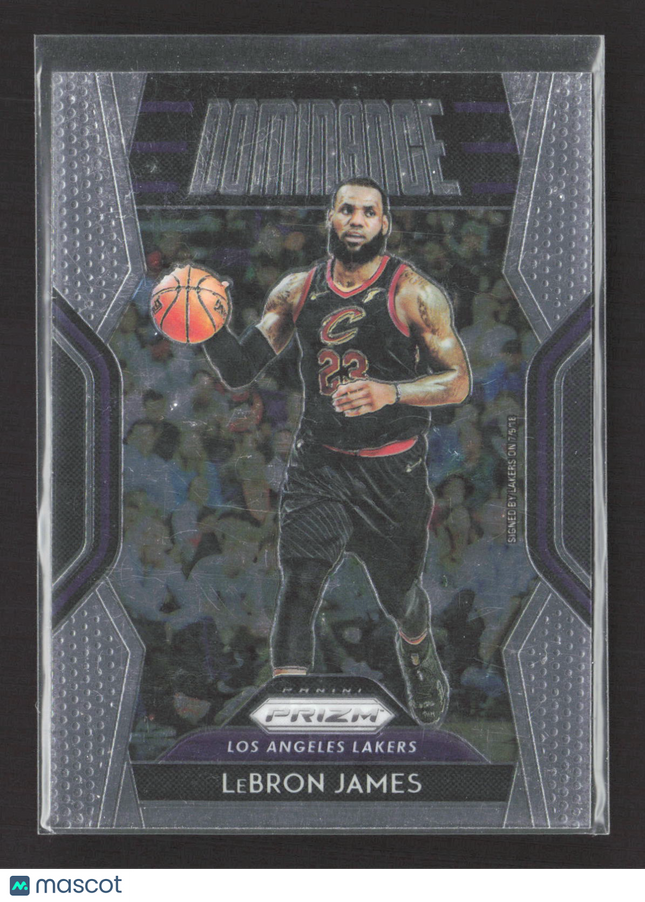 2018 Panini Prizm Dominance LeBron James #29 Silver