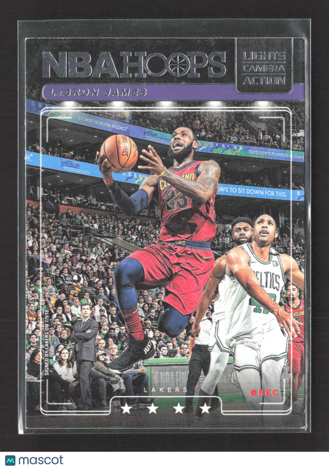 2018 Panini NBA Hoops Lights Camera Action LeBron James #LCA-2