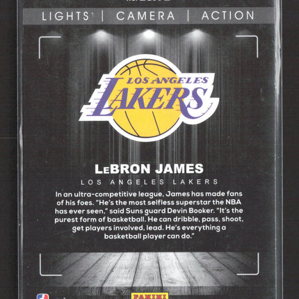 2018 Panini NBA Hoops Lights Camera Action LeBron James #LCA-2