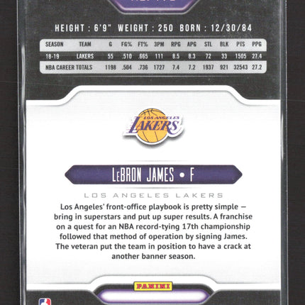 2020 Panini Chronicles Playbook LeBron James #176