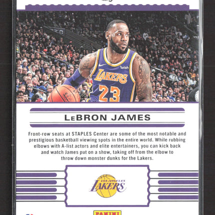 2019 Panini Contenders Basketball Front Row Seat LeBron James #3
