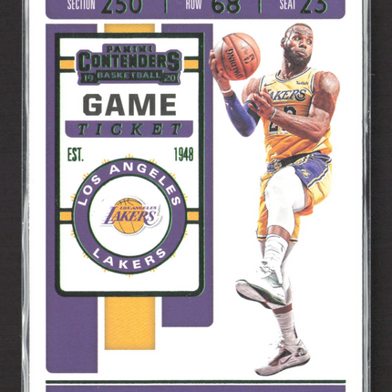 2019 Panini Contenders Basketball LeBron James #70 green