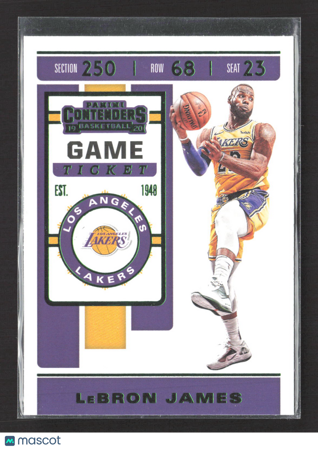 2019 Panini Contenders Basketball LeBron James #70 green