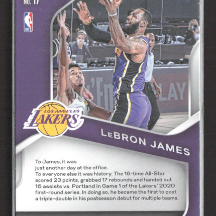 2021 Panini Prizm Dominance LeBron James #17
