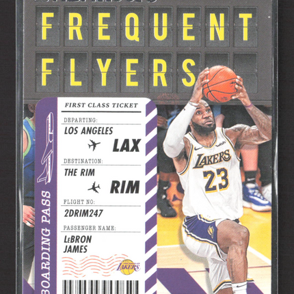 2020 Panini NBA Hoops Frequent Flyers LeBron James #3