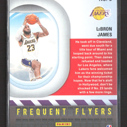 2020 Panini NBA Hoops Frequent Flyers LeBron James #3