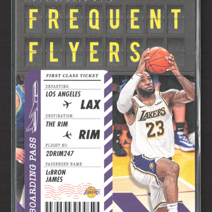 2020 Panini NBA Hoops Frequent Flyers LeBron James