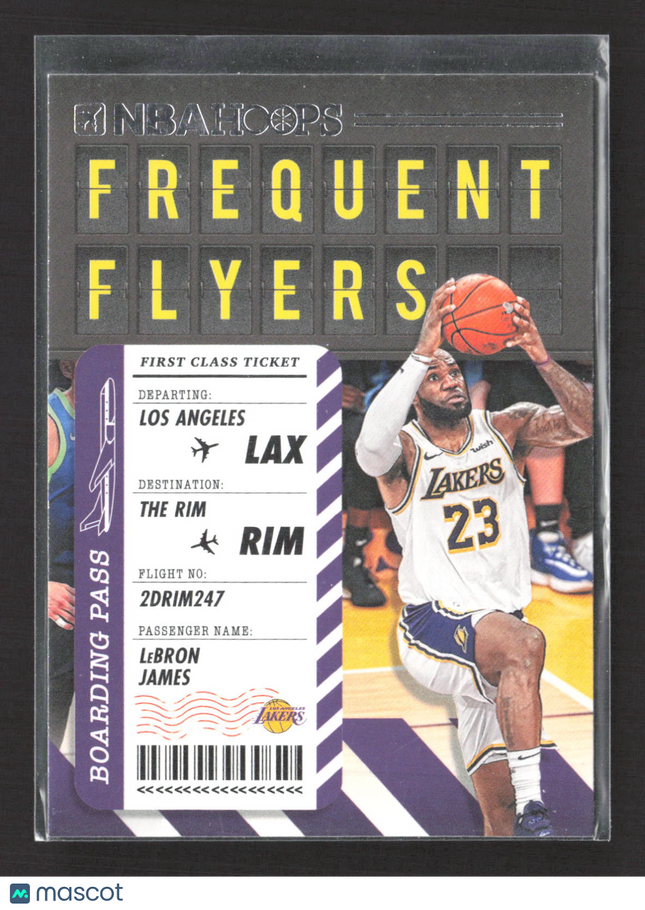 2020 Panini NBA Hoops Frequent Flyers LeBron James