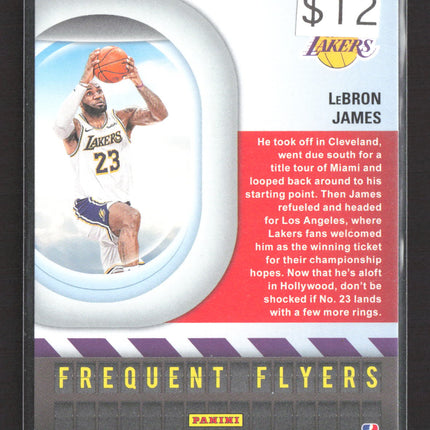 2020 Panini NBA Hoops Frequent Flyers LeBron James
