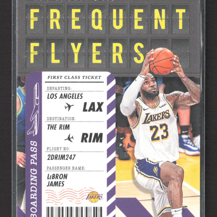 2020 Panini NBA Hoops Frequent Flyers LeBron James #3 Base
