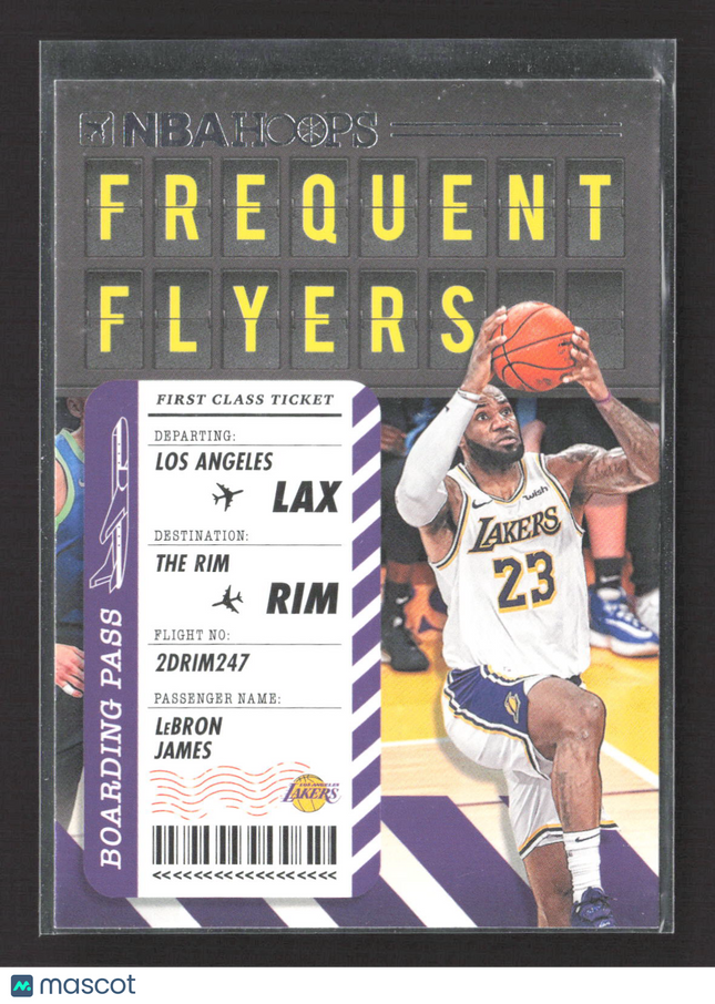 2020 Panini NBA Hoops Frequent Flyers LeBron James #3 Base
