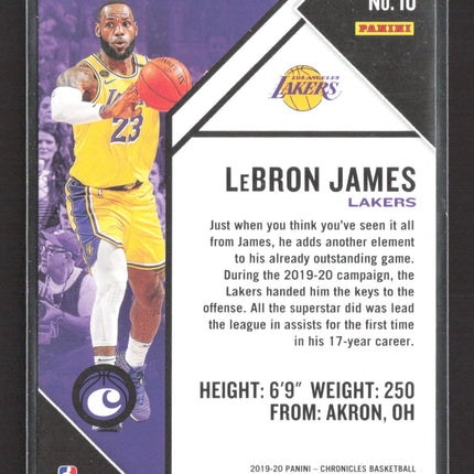2020 Panini Chronicles LeBron James #10