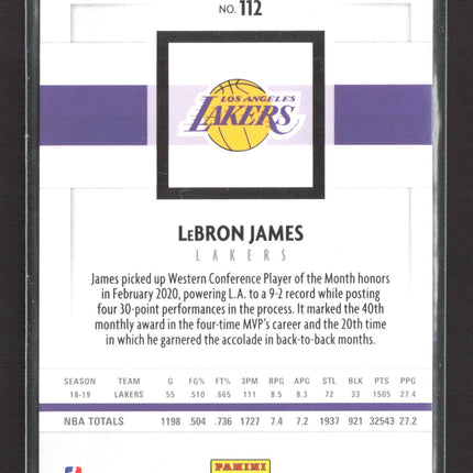 2020 Panini Chronicles Panini LeBron James #112