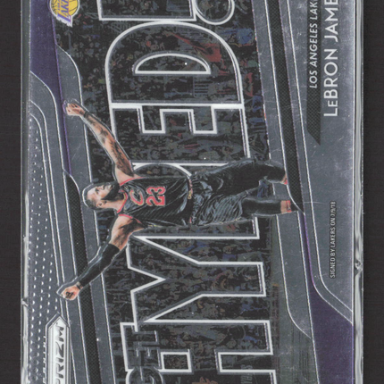 2018 Panini Prizm Get Hyped! LeBron James #4 Silver