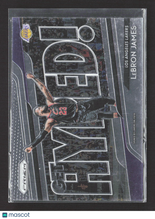 2018 Panini Prizm Get Hyped! LeBron James #4 Silver