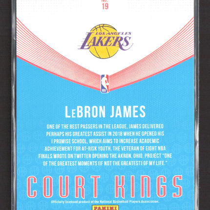 2018 Panini Donruss Court Kings LeBron James #19