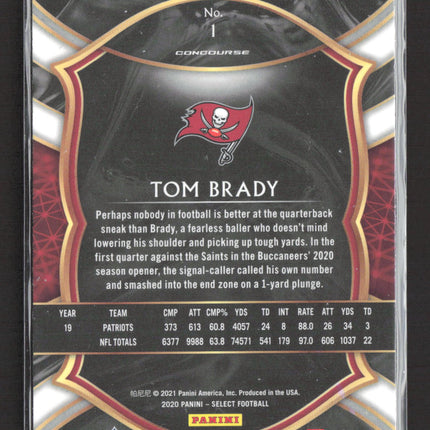 2021 Panini Select Concourse Tom Brady #1