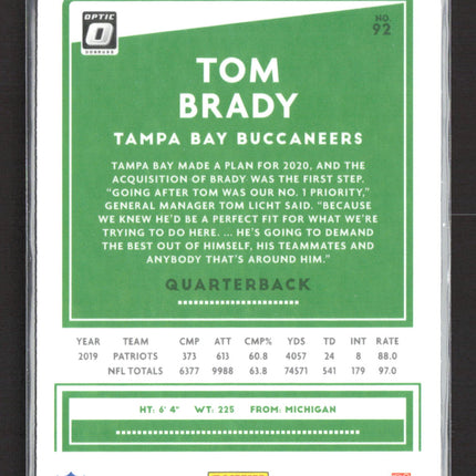 2020 Panini Donruss Optic Tom Brady #92