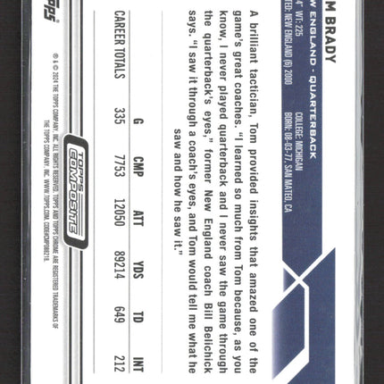 2024 Topps Composite Topps Chrome Tom Brady #14