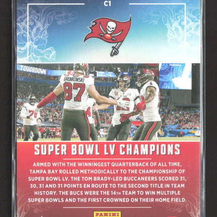 2021 Panini Donruss Football Rob Gronkowski Tom Brady #C1