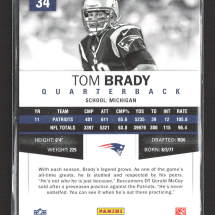 2012 Panini Absolute Football Tom Brady #34