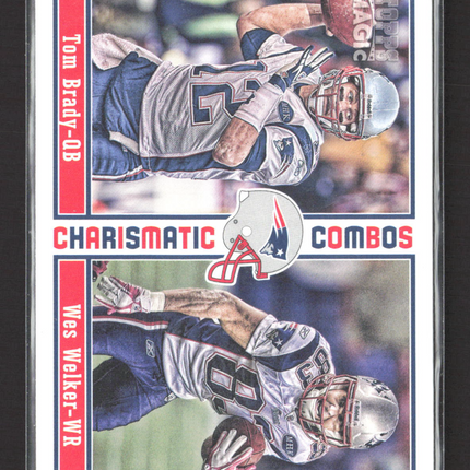 2012 Topps Magic Charismatic Combos Wes Welker Tom Brady #CC-BW