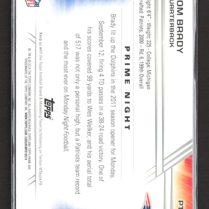 2014 Topps Prime Prime Night Tom Brady #PT-TB