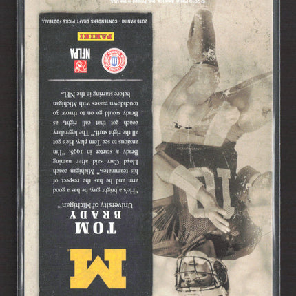 2015 Panini Contenders Draft Picks Old School Colors Tom Brady #47