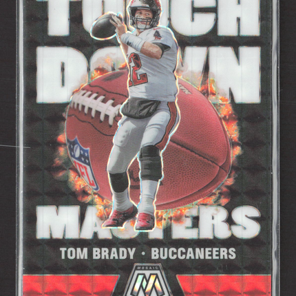 2020 Panini Mosaic Prizm Touchdown Masters Tom Brady #TM2 Red