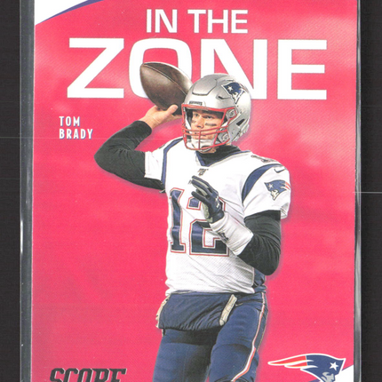2020 Panini Score Football In The Zone Tom Brady #IZ-TB