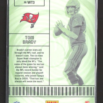 2020 Panini Contenders Winning Ticket Tom Brady #WT3 Green