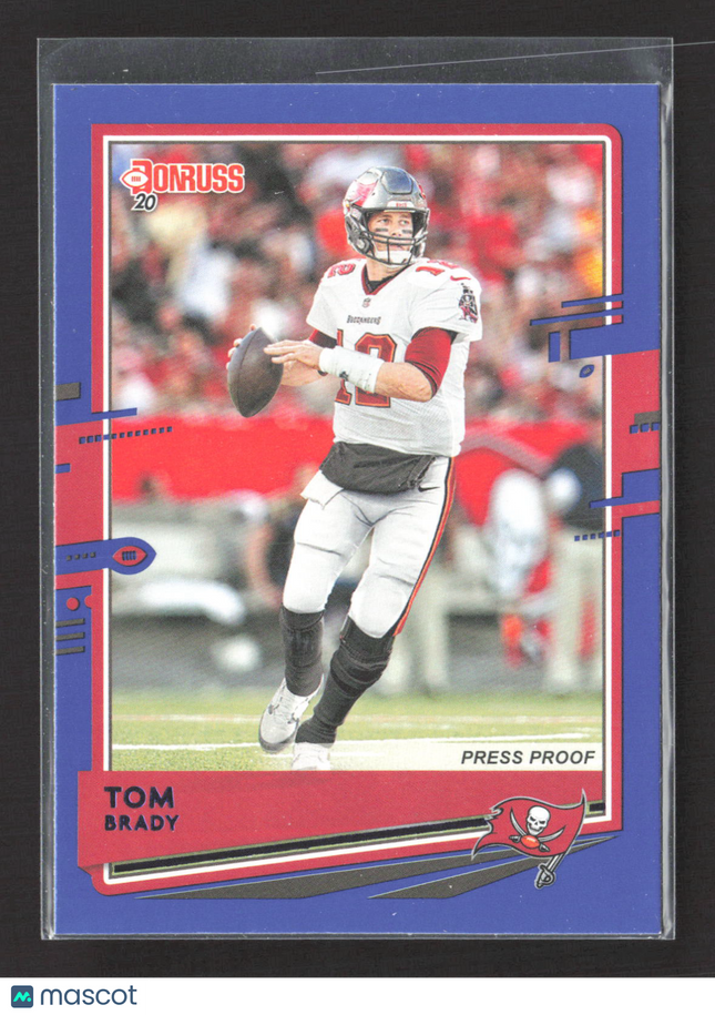 2020 Panini Donruss Tom Brady #230 Blue Press Proof