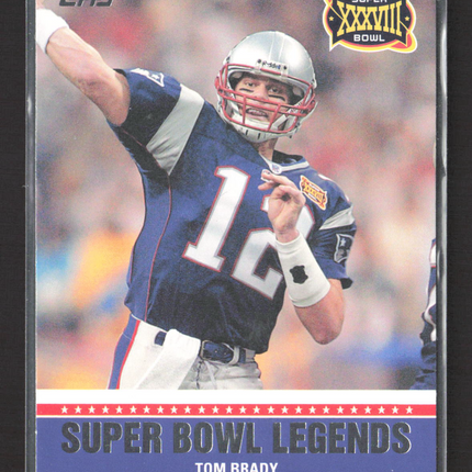 2011 Topps Super Bowl Legends Tom Brady #SBL-XXXVIII
