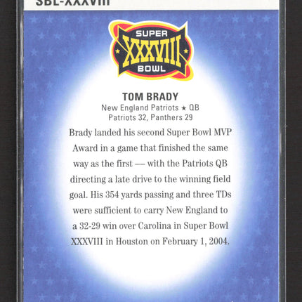 2011 Topps Super Bowl Legends Tom Brady #SBL-XXXVIII
