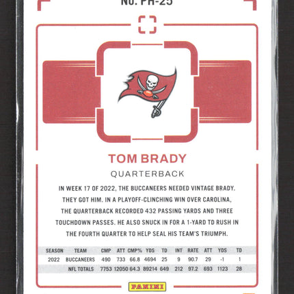 2023 Panini Chronicles Photogenic Tom Brady #PH-25