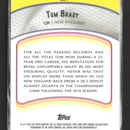 2024 Topps Chrome Legends of the Gridiron Tom Brady #LOG-1
