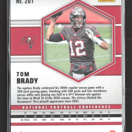 2021 Panini Mosaic Tom Brady #201 Red