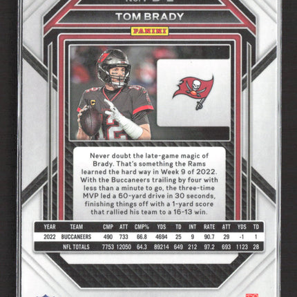 2023 Panini Chronicles Prizm Black Tom Brady #PB-2