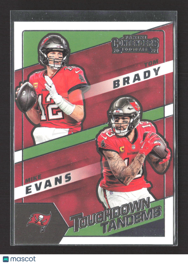 2023 Panini Contenders Football Touchdown Tandems Mike Evans Tom Brady #TDT-TB
