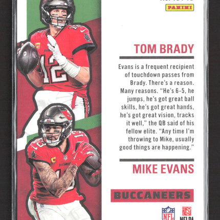 2023 Panini Contenders Football Touchdown Tandems Mike Evans Tom Brady #TDT-TB
