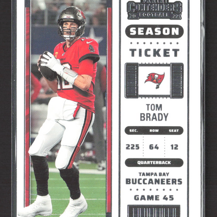 2023 Panini Contenders Football Tom Brady #93 Season Ticket