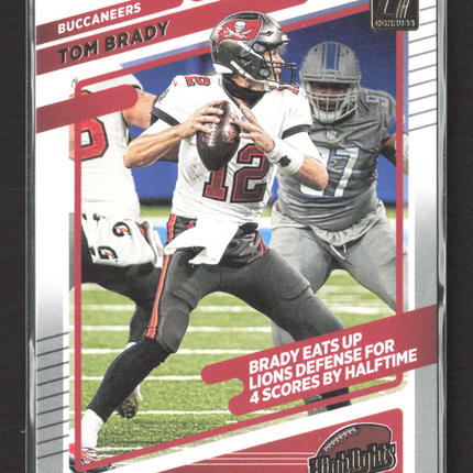 2021 Panini Donruss Highlights Tom Brady #HI-16