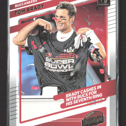 2021 Panini Donruss Highlights Tom Brady #HI-24