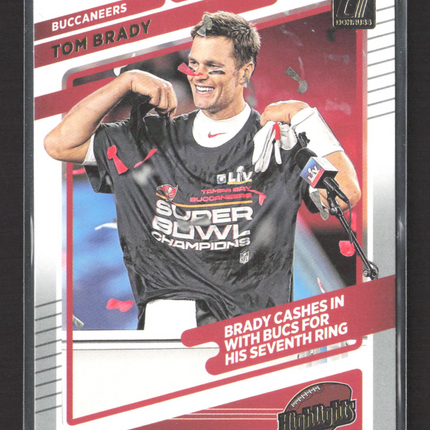 2021 Panini Donruss Highlights Tom Brady #HI-24
