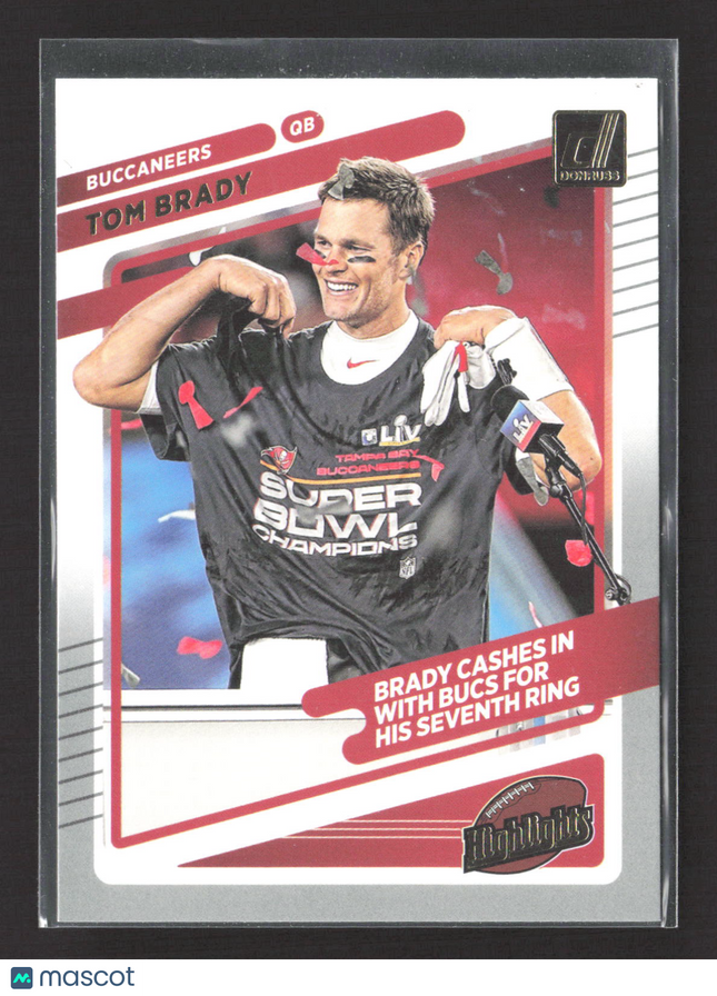 2021 Panini Donruss Highlights Tom Brady #HI-24