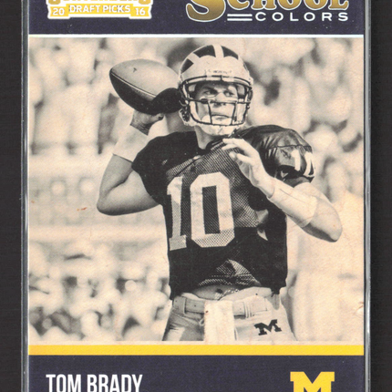 2016 Panini Contenders Draft Picks Old School Colors Tom Brady #25