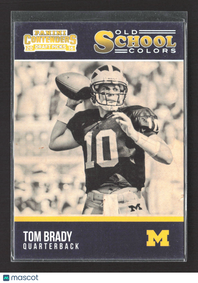 2016 Panini Contenders Draft Picks Old School Colors Tom Brady #25